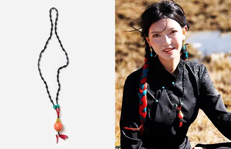 藏族发饰复古项链