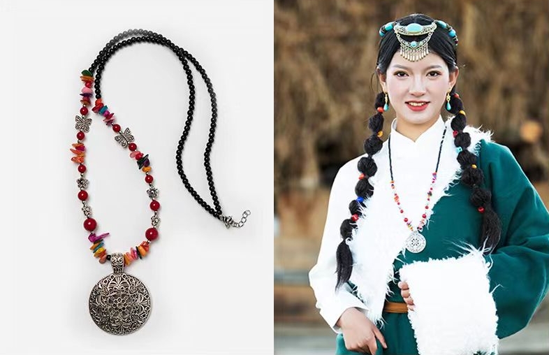 藏族发饰复古项链