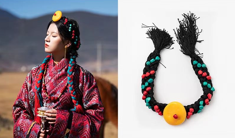 藏族发饰复古项链