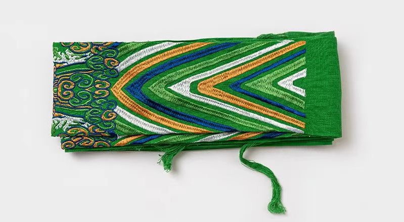 藏式流苏绣花腰带