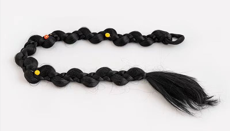 藏式黑色绿松石假发辫子