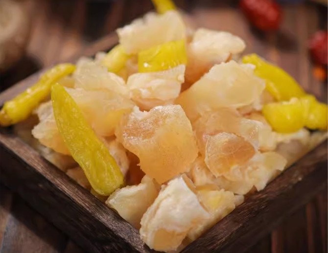 甘肃甘南临夏特产安多清真牦耗牛蹄筋泡椒味解馋休闲小吃零食