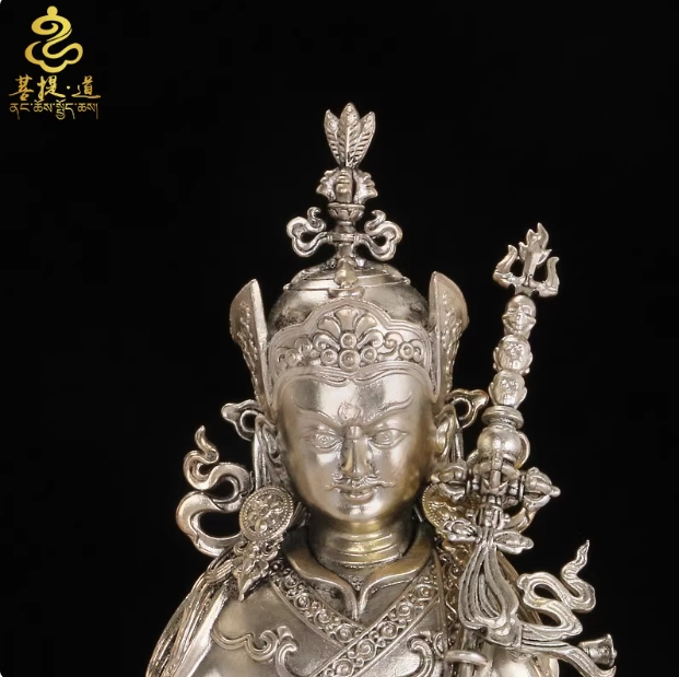 莲花生大士佛像铜像摆件神像